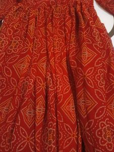 Red Anarkali Dress