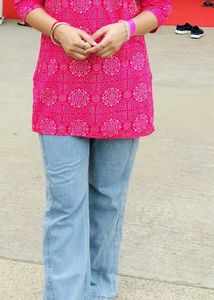 Pink Floral Print Tunic