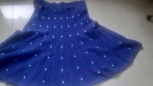 FREE BLUE Skirt with 2 brown pleated skirts