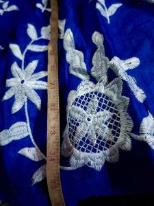 Ethnic Frock (Anarkali For Women) + Blue Skirt