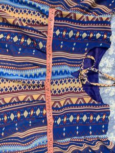 Boho Print Kaftan Top