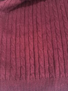 Burgundy Turtleneck Sweater