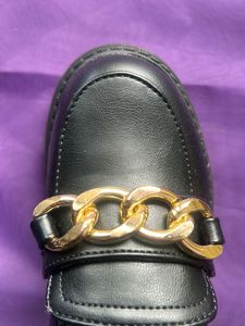 FABKIDS Black Loafers