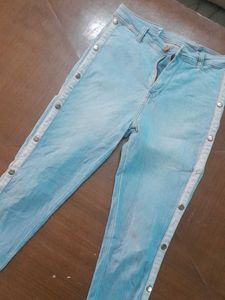 Button Bell Bottom Jeans Original Denim Crafters