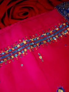 Pink Embellished Ethnic Skirt