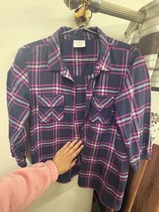 Girls' Plaid Flannel Shirt