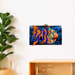 Set of 2 Wooden Fish Wall Arts