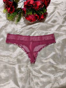PINK Velvet Thong