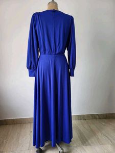 Elegant Blue Midi Dress