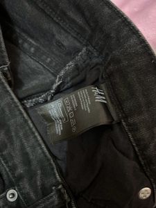 Charcoal Hnm ripped skirt