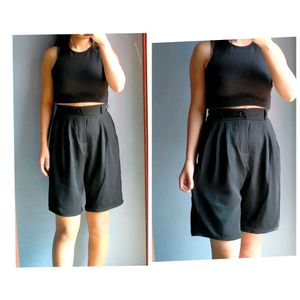 Black Formal Shorts