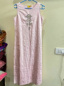 Elegant Pink &amp; light blue Kurta Set