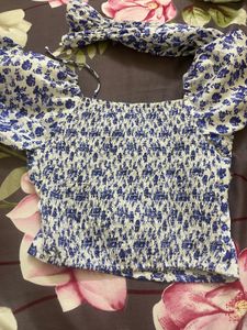floral print crop top