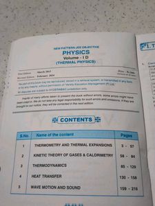 Sri Chaitanya Physics Book - CBSE Class XI