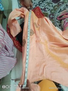 Peach Colour Long Gown