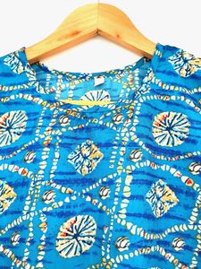 Kurti Women Sky Blue