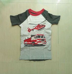 Cute Fire Truck Kids Outfit