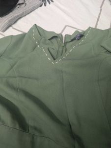 Green casual Dress