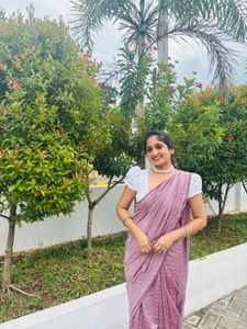 Gorgeous onion pink saree 💗🎀