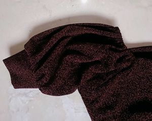 Burgundy Sparkle Top