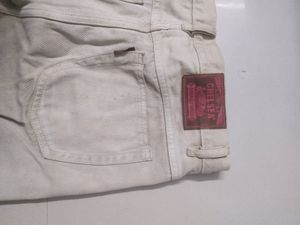 Beige Coloured Jeans For Men