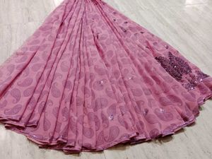 Elegant Pink Saree