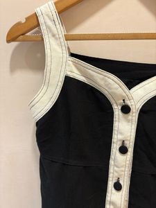 Vintage Black &amp; White Mini Dress
