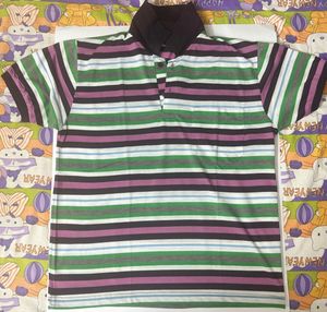 Vintage Striped Polo Shirt