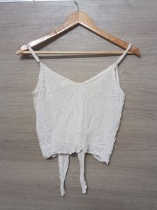 H&amp;M Crop Top With Front Knot