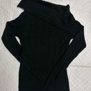 Off Shoulder Black Top