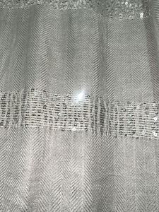 Grey &amp; Silver Sequinned Stole