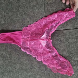 Pink Lace Briefs