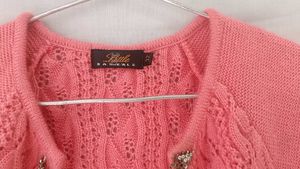 Coral Knit Vest Shrug
