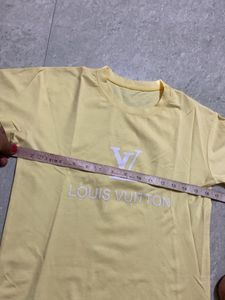 Louis Vuitton Yellow Crop T-shirt For Women