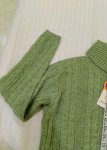 Green Knit Stretchy Sweater Dress Bust Till 42