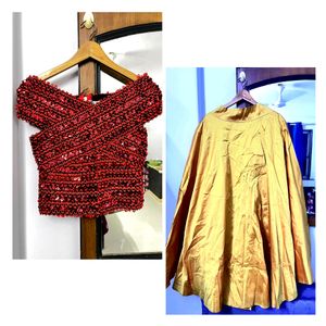 Flared Skirt &amp; Top Set