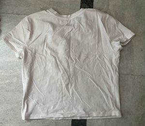 FOREVER 21 x THE SIMPSONS white cropped top