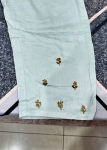 Embroidered Sea Green Suit