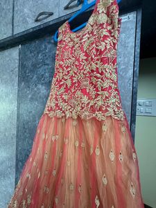 Baby Pink Golden Gown