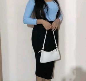 Stylish White Crossbody Bag