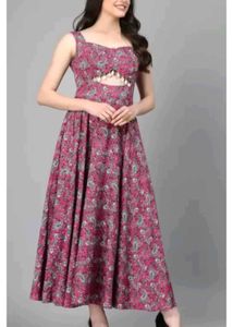 Floral Cutout Maxi Dress