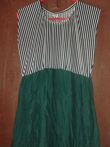 Striped Green Dress