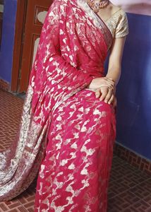 Red Banarasi Saree