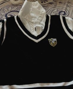 Black & White Sweater Vest