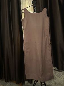 Brown Sleeveless Suit