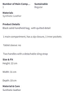 Accessorize London Faux Leather Quilted Handbag