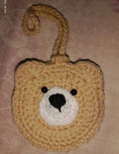 Crochet Bear Airpod holder
