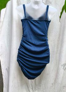20296. Blue Bodycon Mini Dress