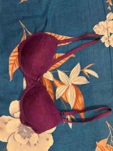 Purple Padded Bra (Wired)