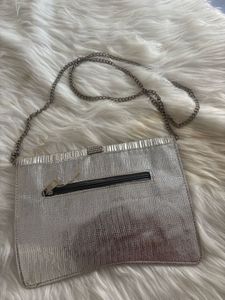 Elegant Silver Evening Clutch